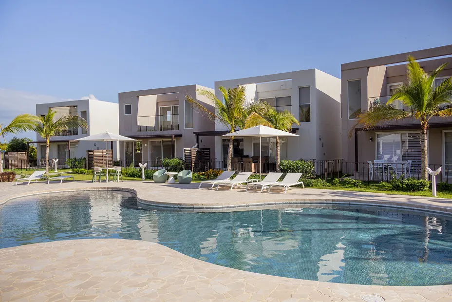 Vista exterior de las casas